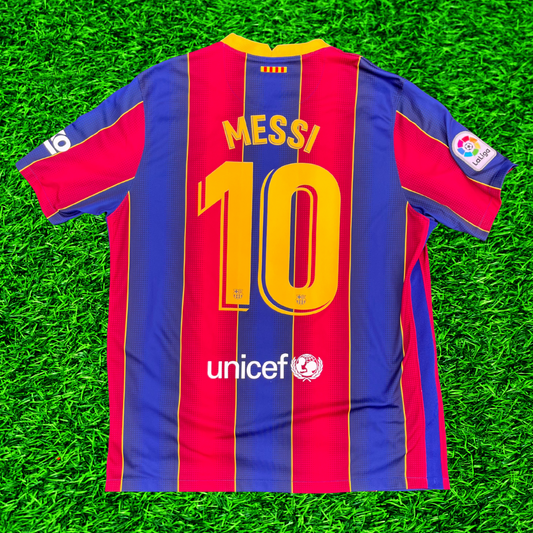 Barcelona - 2020/21 - Home Shirt - XL - Messi 10